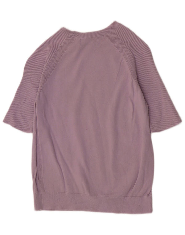 Marks & Spencer Damski sweter z dekoltem w łódkę, UK 10, mały fioletowy