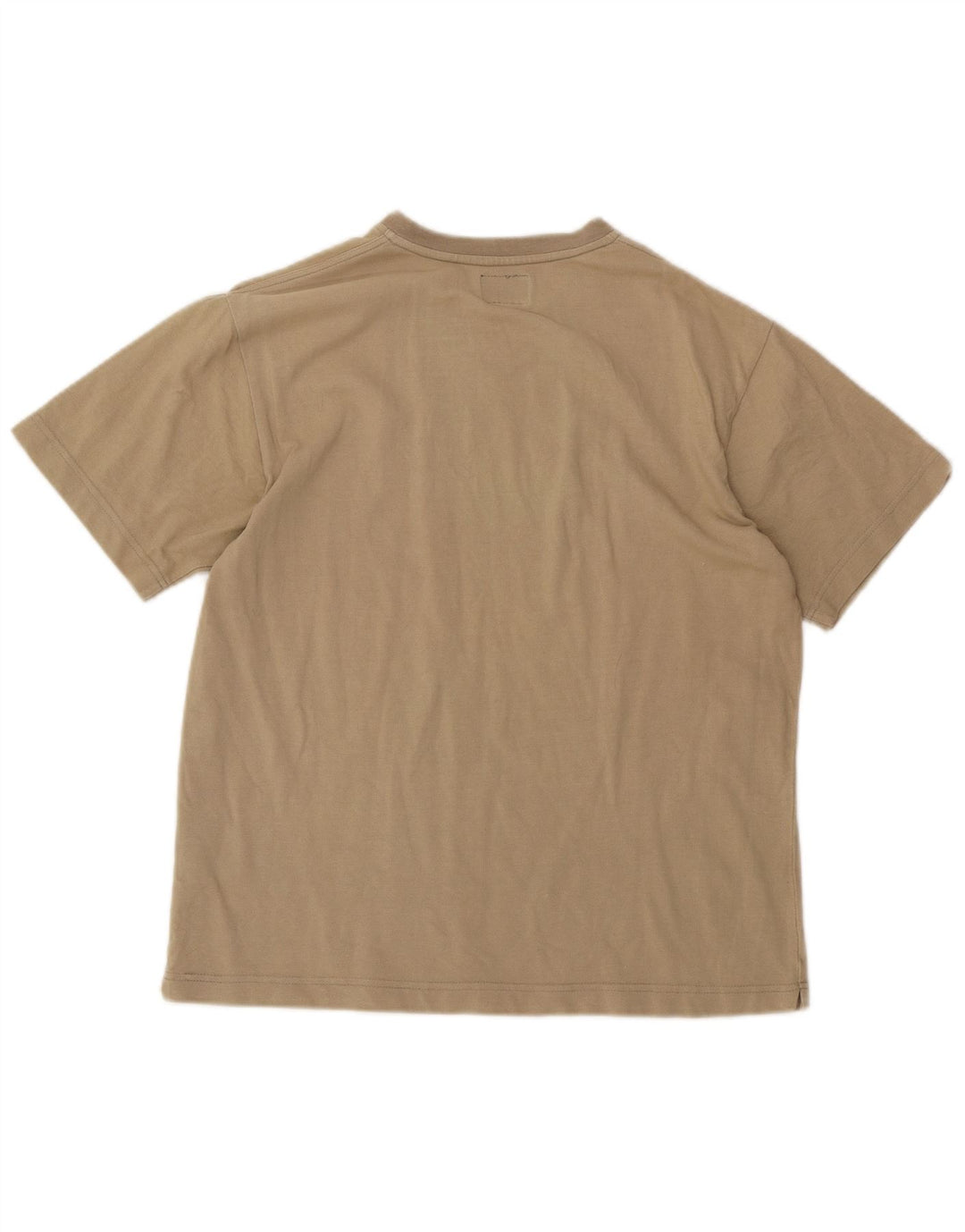 T-shirt męski Kappa, duży, beżowy, bawełniany