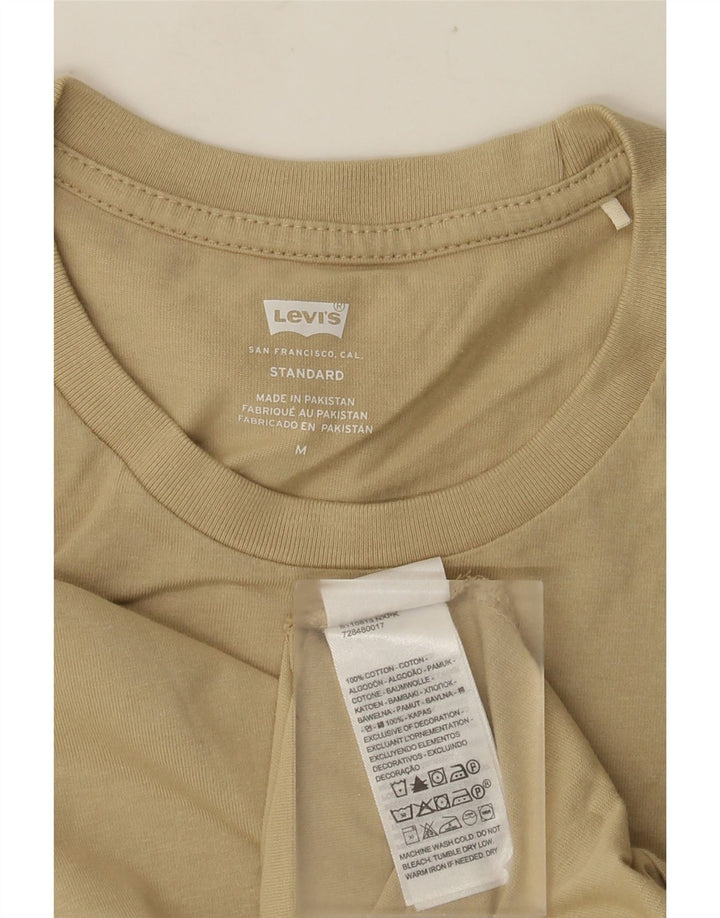 LEVI'S Męski standardowy top z długim rękawem, średnio beżowy, bawełniany