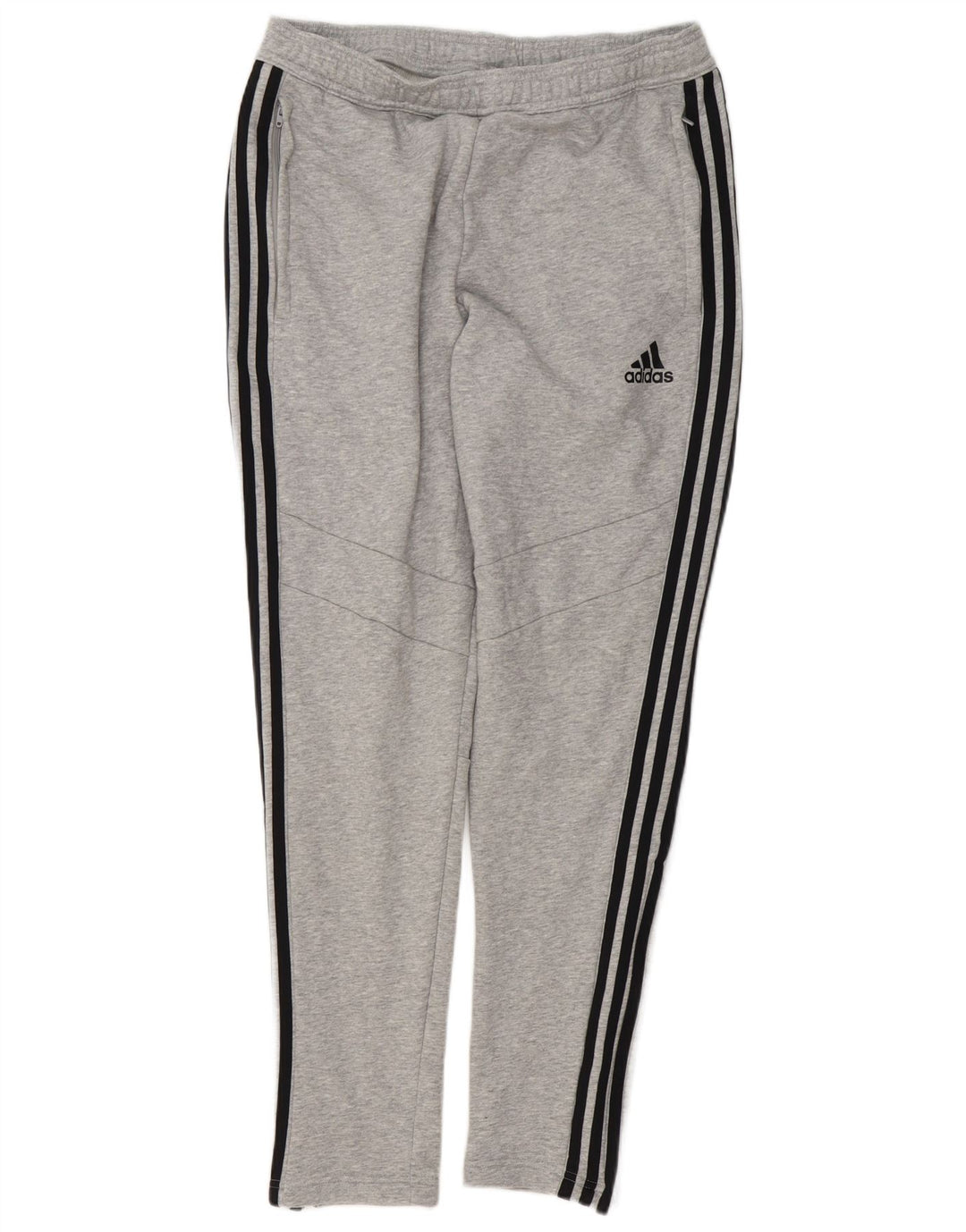 Męskie spodnie dresowe Adidas, średnioszare, bawełniane