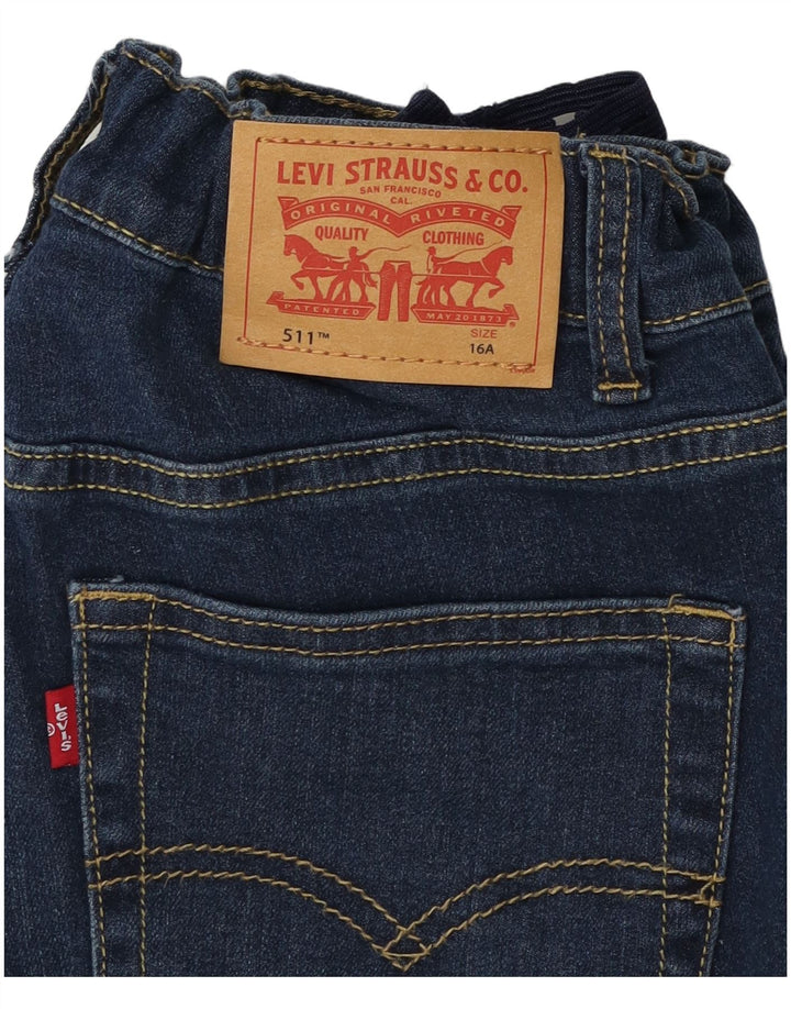 Dżinsy chłopięce Levi's 511 Slim, 15-16 lat, granatowe, bawełniane