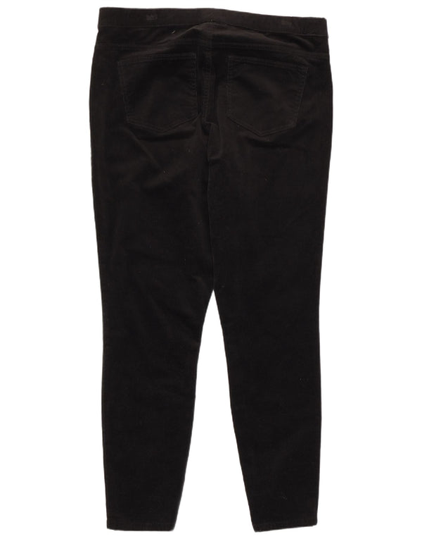 Spodnie sztruksowe Marks & Spencer Damskie UK 18 XL W36 L28 Czarne