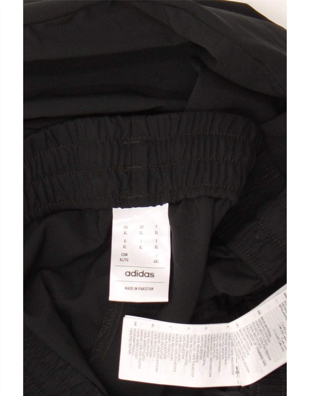 Męskie spodnie dresowe Adidas XL, czarne, poliestrowe