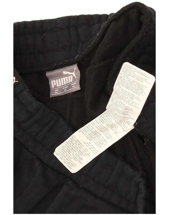 Męskie spodnie dresowe Puma Joggers, średnia czarna bawełna