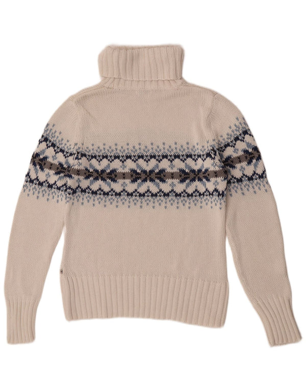 Damski sweter Tom Tailor z okrągłym dekoltem UK 14 Large White Fair Isle