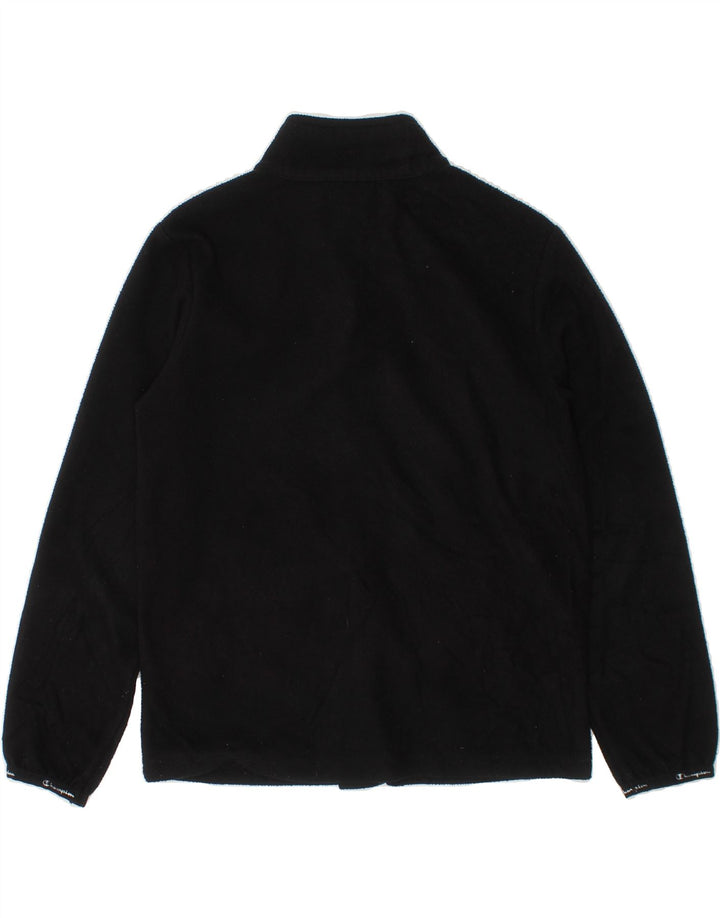 CHAMPION Boys Fleece Jacket 5-6 Years XS Black Polyester Vintage Champion and Second-Hand Champion from Messina Hembry 