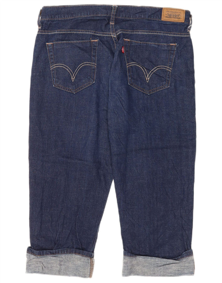 Damskie jeansy Levi's 515 Capri US 10 Large W32 L19 Niebieska bawełna