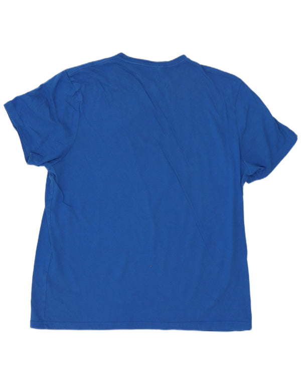 T-shirt męski JACK WILLS o klasycznym kroju, XL, niebieski, bawełniany