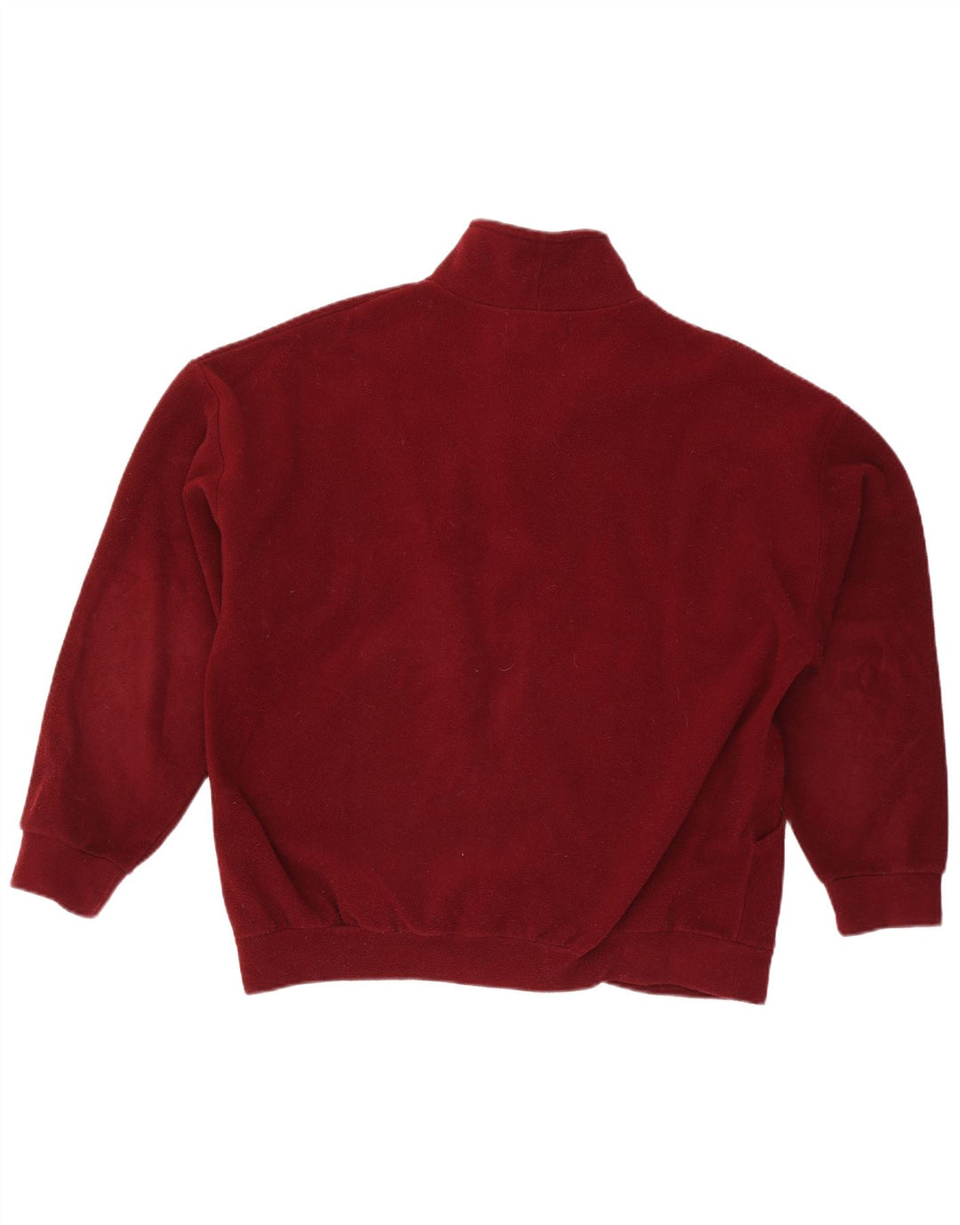 Męska kurtka polarowa Vintage UK 42 XL Bordowy poliester