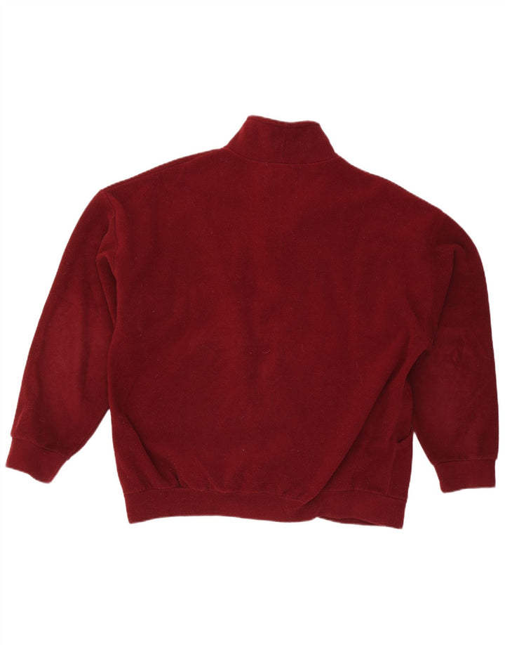 Męska kurtka polarowa Vintage UK 42 XL Bordowy poliester