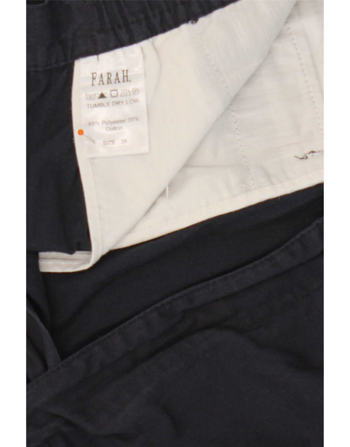 Męskie spodenki Chino Farah W38 XL Granatowy poliester