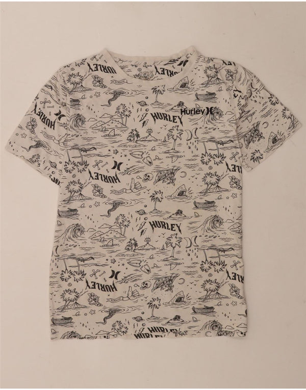 Chłopięcy T-shirt z grafiką Hurley 13-14 lat XL, biały