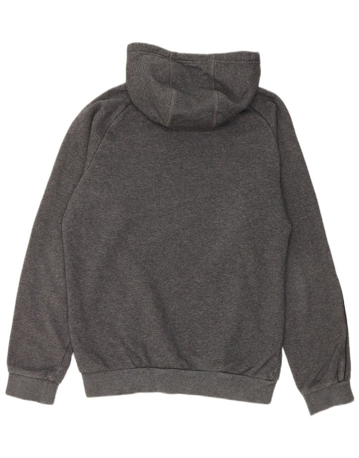 Adidas Męska bluza z kapturem, mała, szara, bawełniana