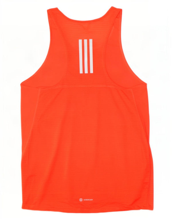 Adidas Męskie Aeroready Slim Fit Kamizelka Top Mała Czerwona