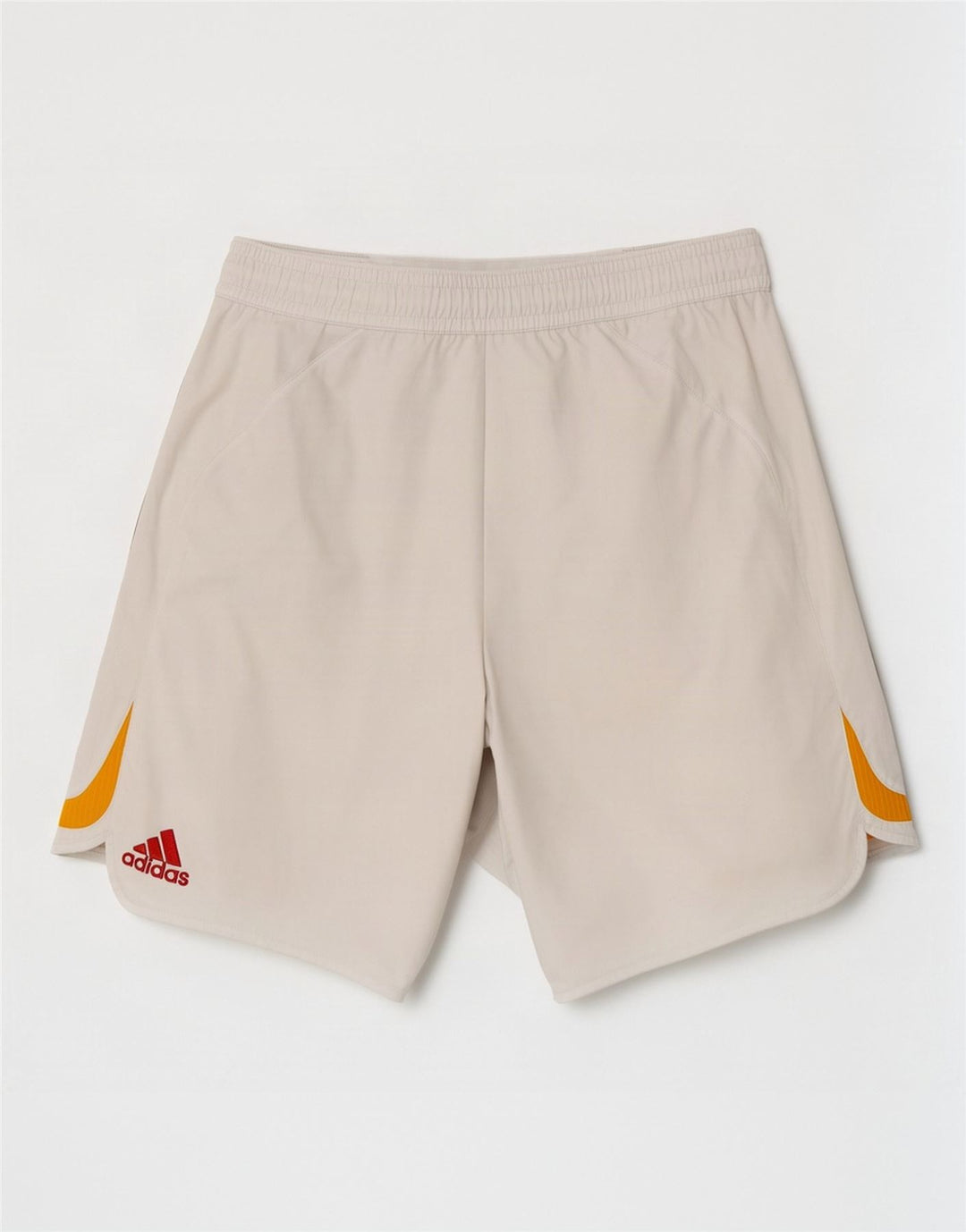 Męskie spodenki sportowe Adidas XL, biały, poliester z blokami kolorów