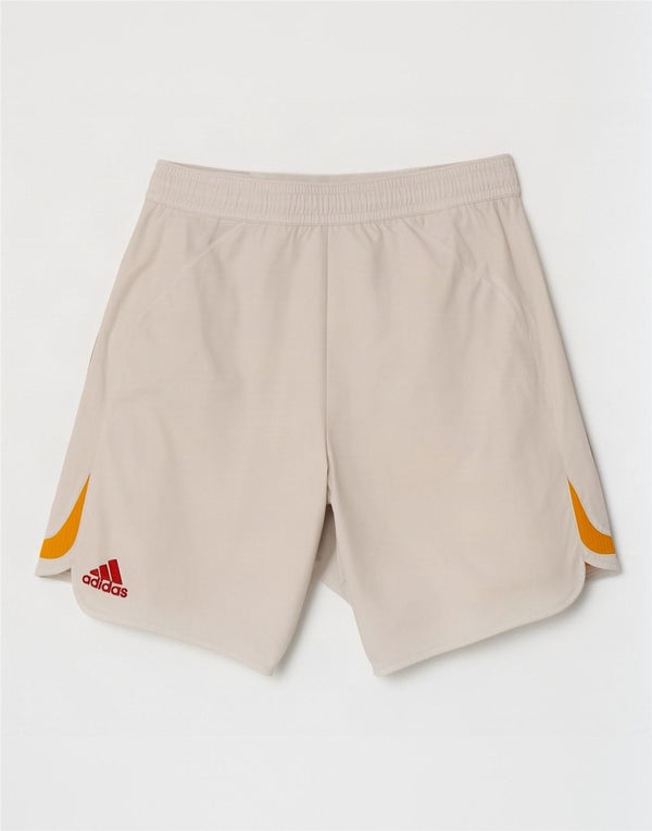Męskie spodenki sportowe Adidas XL, biały, poliester z blokami kolorów