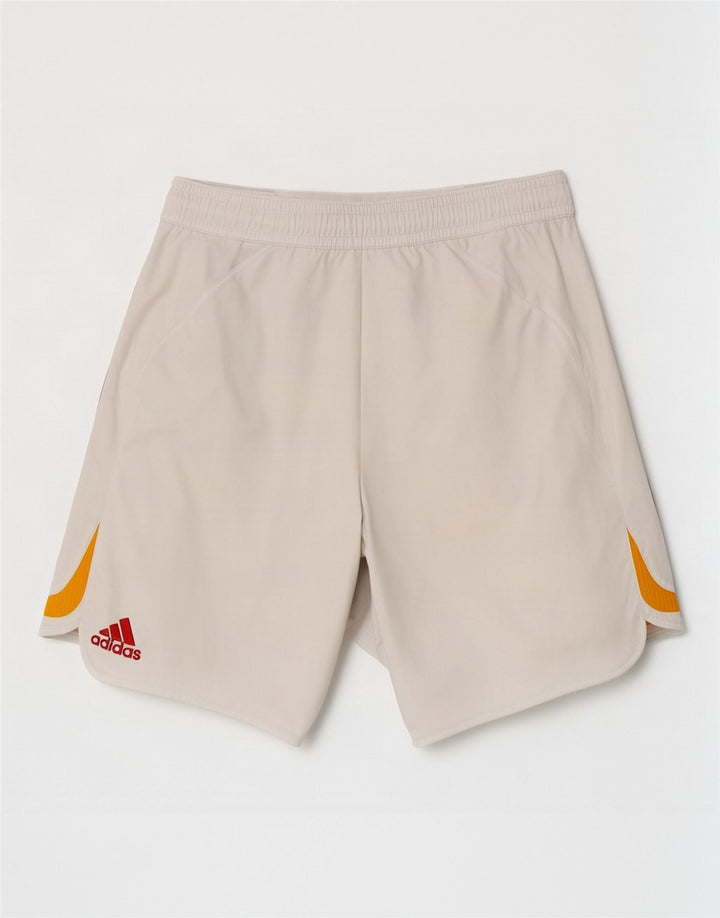 Męskie spodenki sportowe Adidas XL, biały, poliester z blokami kolorów
