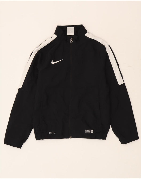Chłopięca kurtka dresowa Nike Dri Fit 8-9 lat, mała, czarna, z blokami kolorów