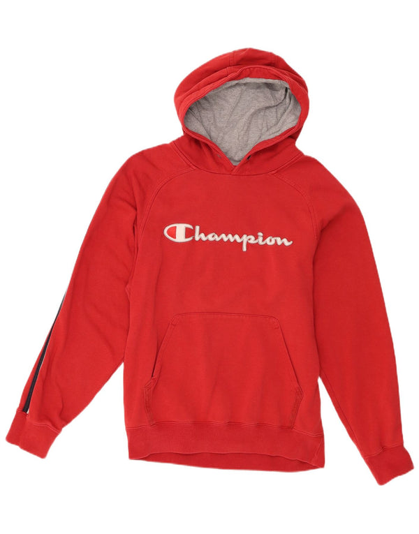 Męski sweter z kapturem Champion Graphic, w kolorze średniej czerwieni