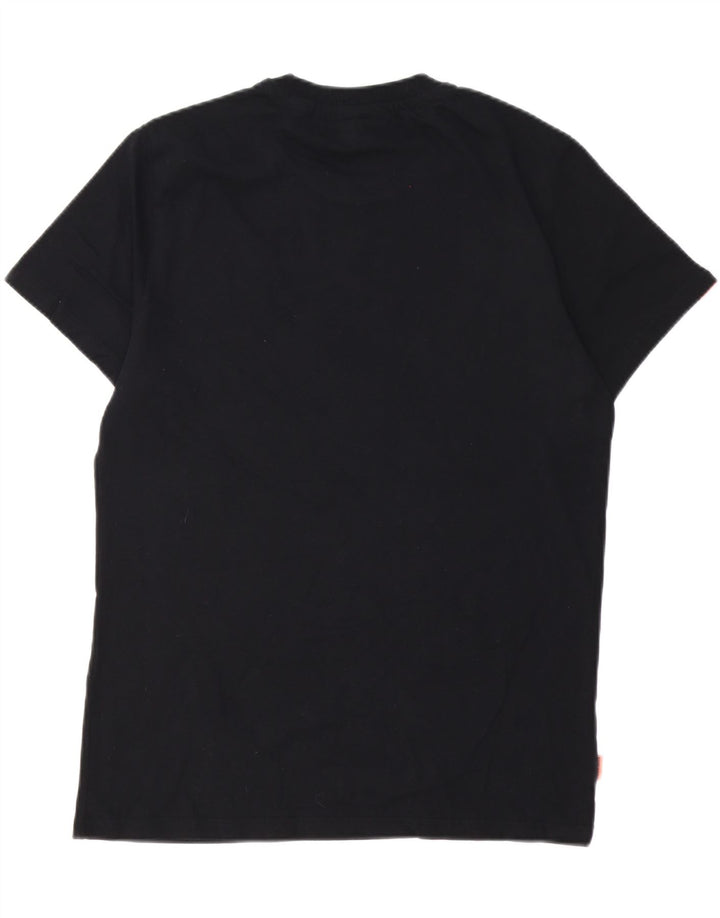 SUPERDRY Męski T-shirt Top XL, czarny, bawełniany