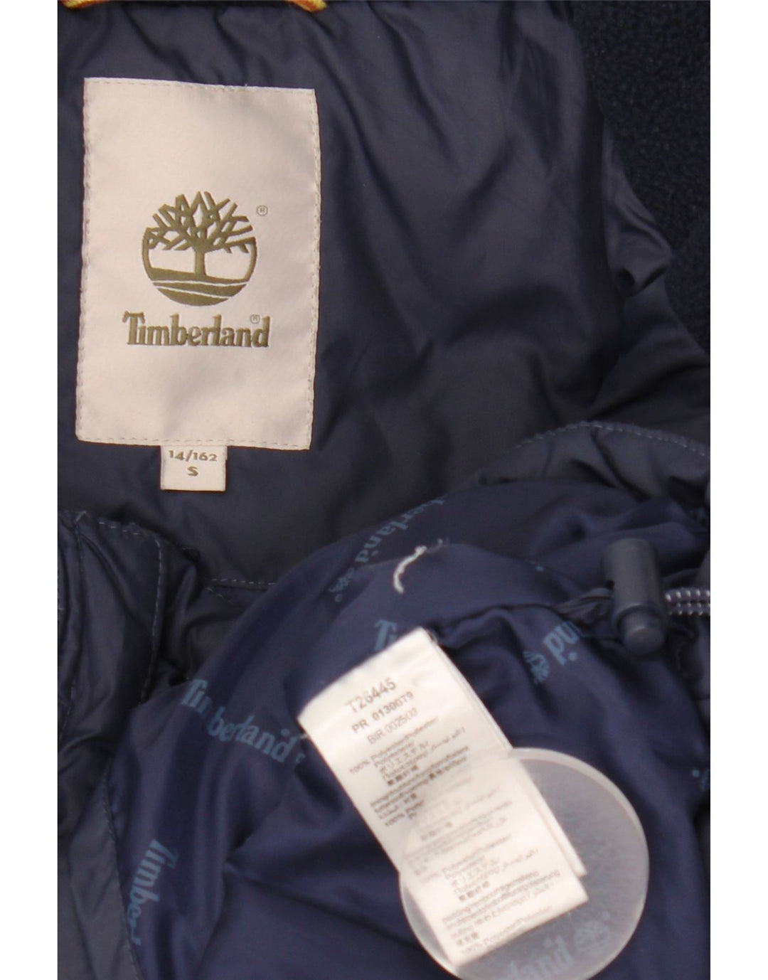 Wyściełana kurtka chłopięca Timberland 13-14 lat, mała, granatowa, poliester