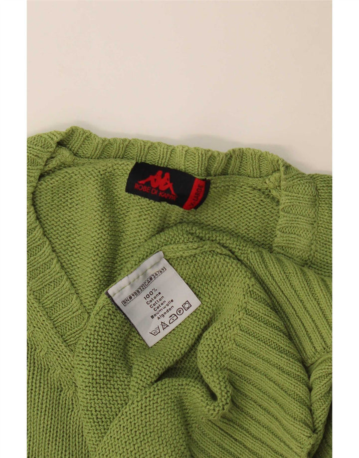 Męski sweter Kappa z dekoltem w kształcie litery V, XL, zielony