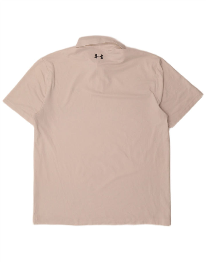 Męska koszulka polo Under Armour, duża, biała