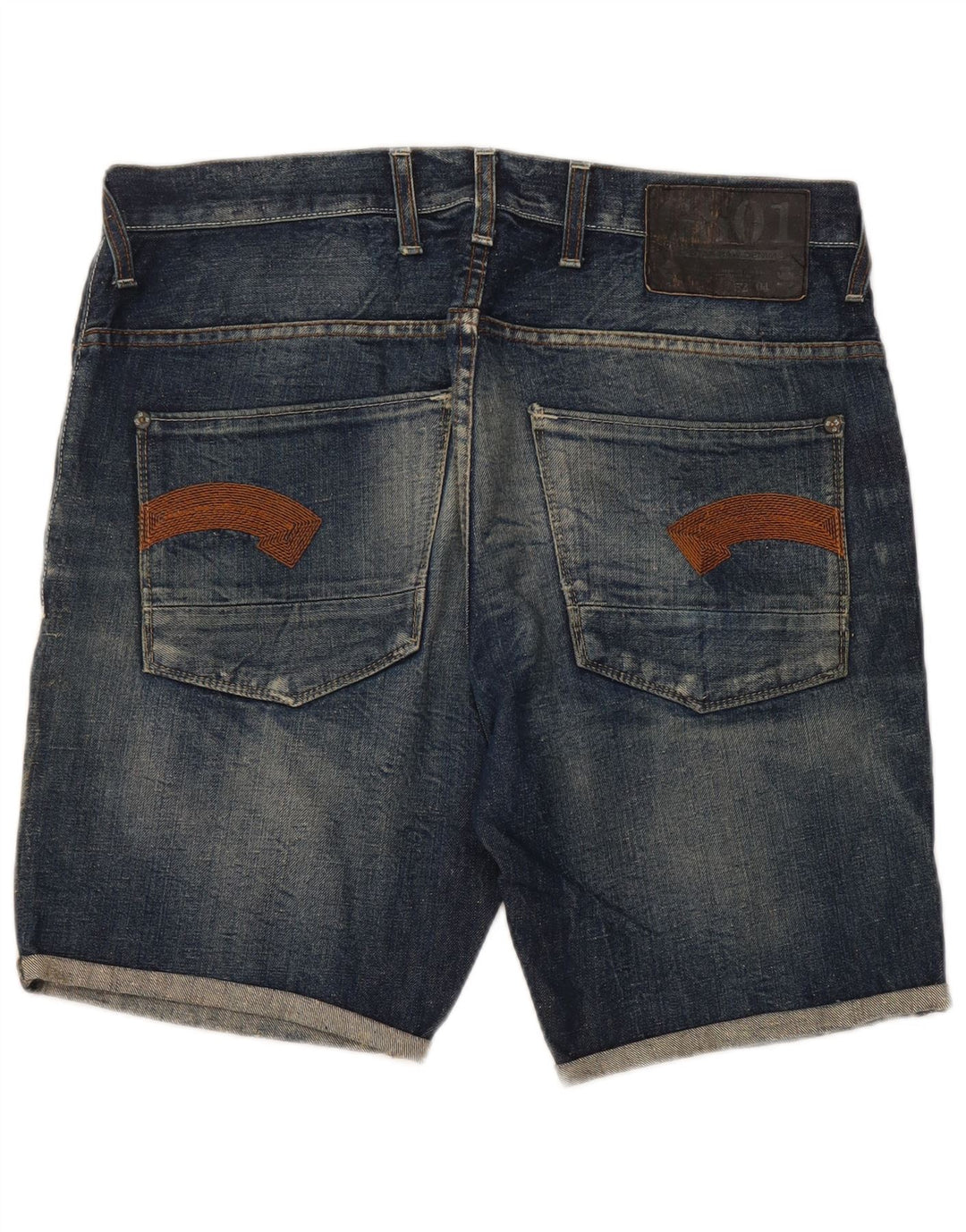 Męskie spodenki jeansowe G-Star W34, duże, niebieskie, bawełniane