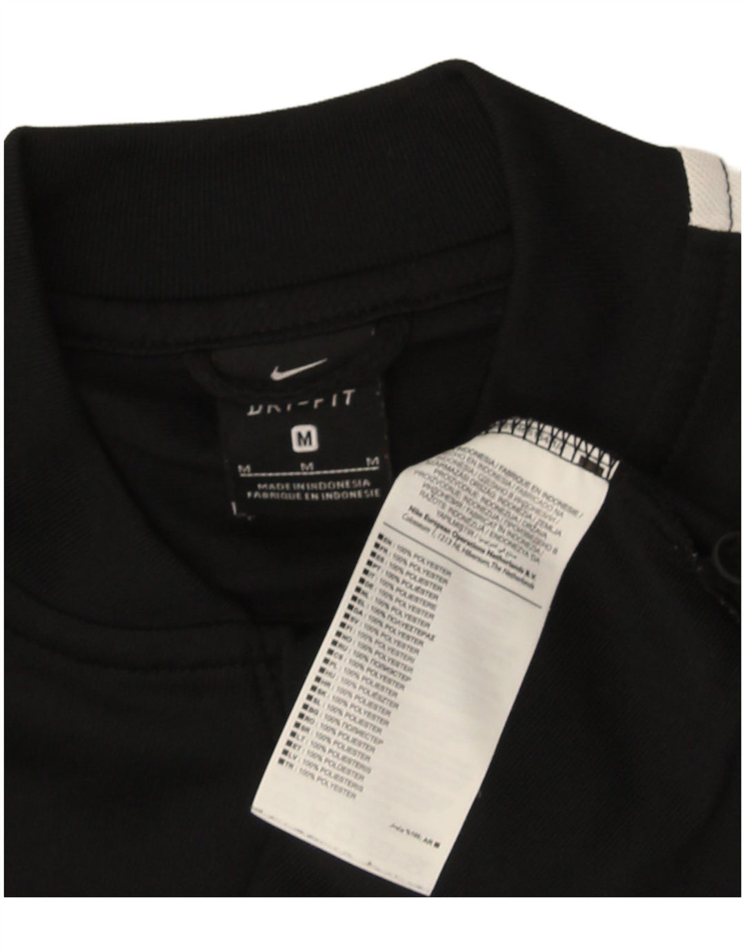 Męska kurtka dresowa Nike Dri Fit, poliester w kolorze średniej czarnej kolorystyki