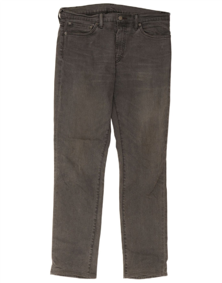 Męskie jeansy Levi's 511 Slim W36 L34 Szara bawełna
