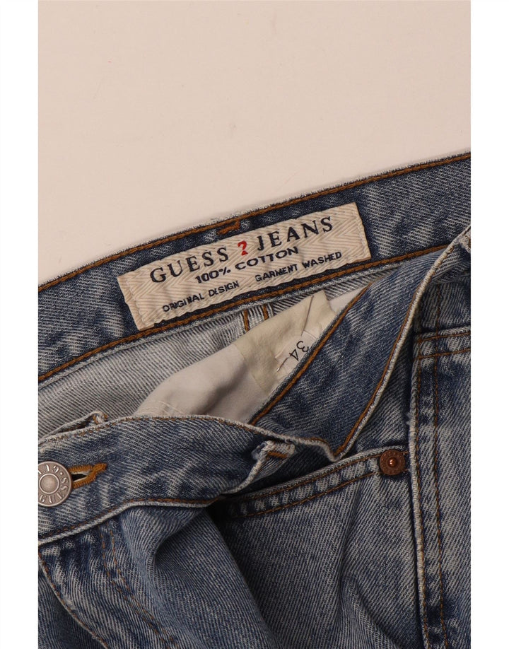 Męskie jeansy Guess w trudnej sytuacji W34 L31 niebieskie