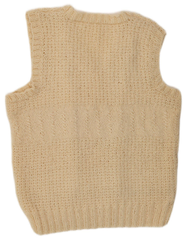 Vintage damski podkoszulek z kamizelką UK 18 XL w kolorze złamanej bieli