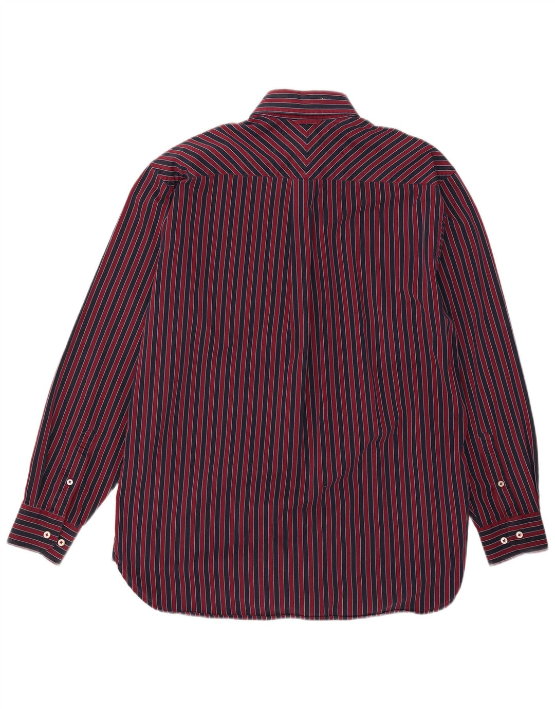 Koszula męska Tommy Hilfiger, mała, bawełniana w czerwone paski