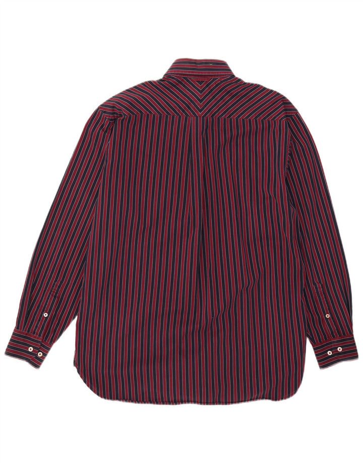 Koszula męska Tommy Hilfiger, mała, bawełniana w czerwone paski