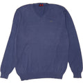 KAPPA Mens V-Neck Jumper Sweater XL Blue Cotton Vintage Kappa and Second-Hand Kappa from Messina Hembry 