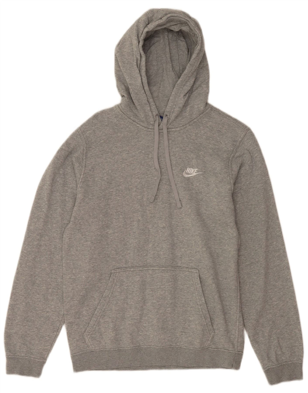 Męski sweter z kapturem NIKE, mały, szary, bawełniany w cętki