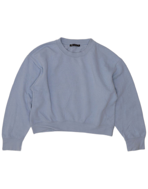 Damska bluza oversize Zara Crop Oversize UK 10 Small Blue