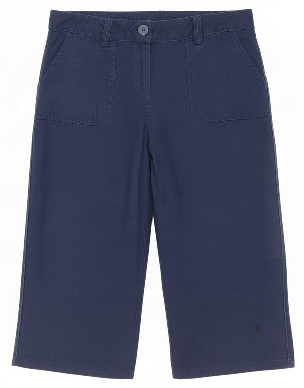Marks & Spencer Damskie bermudy UK 12 Medium W30 Granatowe lniane