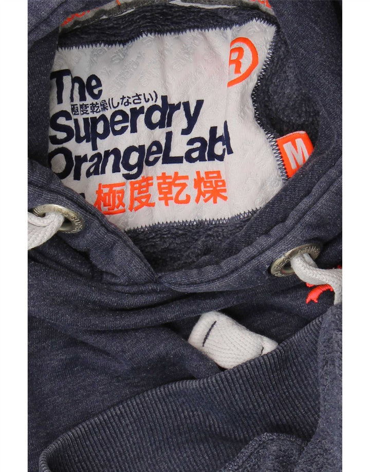 Męski sweter z kapturem Superdry, średni granatowy, bawełniany