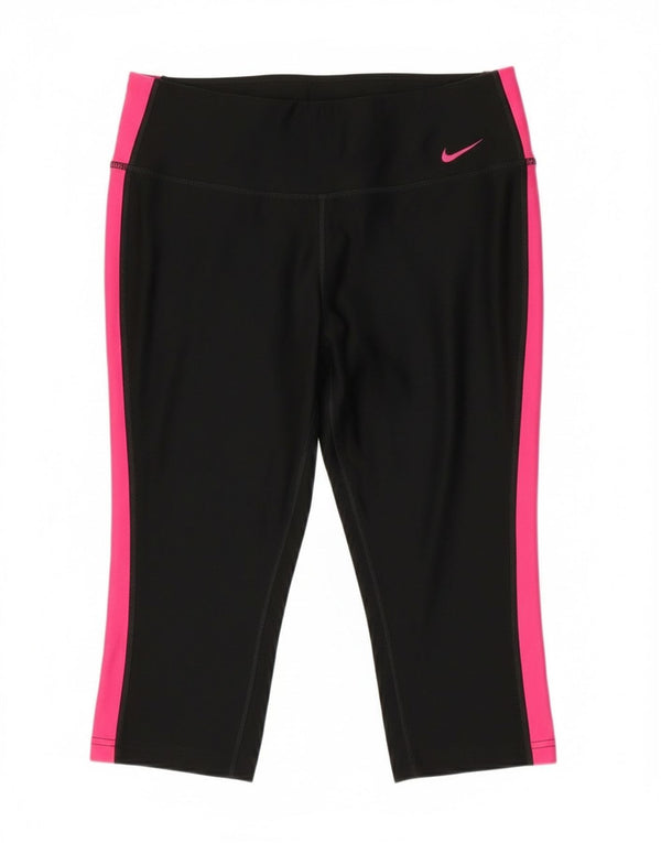 Damskie legginsy Nike Dri Fit Capri UK 12 w kolorze średniej czerni