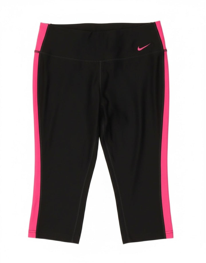 Damskie legginsy Nike Dri Fit Capri UK 12 w kolorze średniej czerni