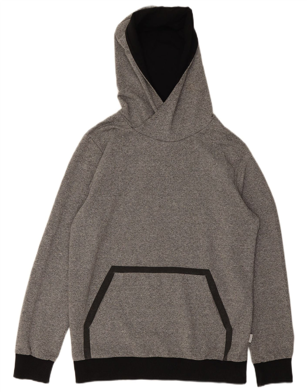 Męski sweter z kapturem Jack & Jones, poliester w kolorze średnioszarym