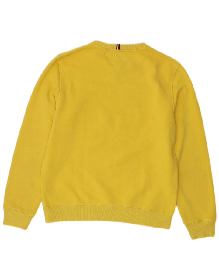 Męska bluza z grafiką Tommy Hilfiger, średnia żółta bawełna