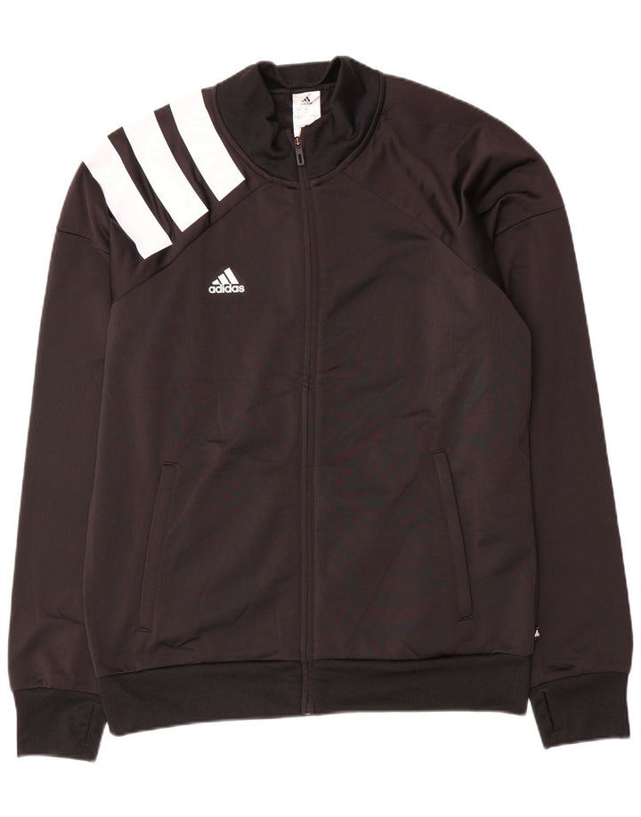 Męska bluza dresowa Adidas, duża, czarna, poliestrowa z blokami kolorów
