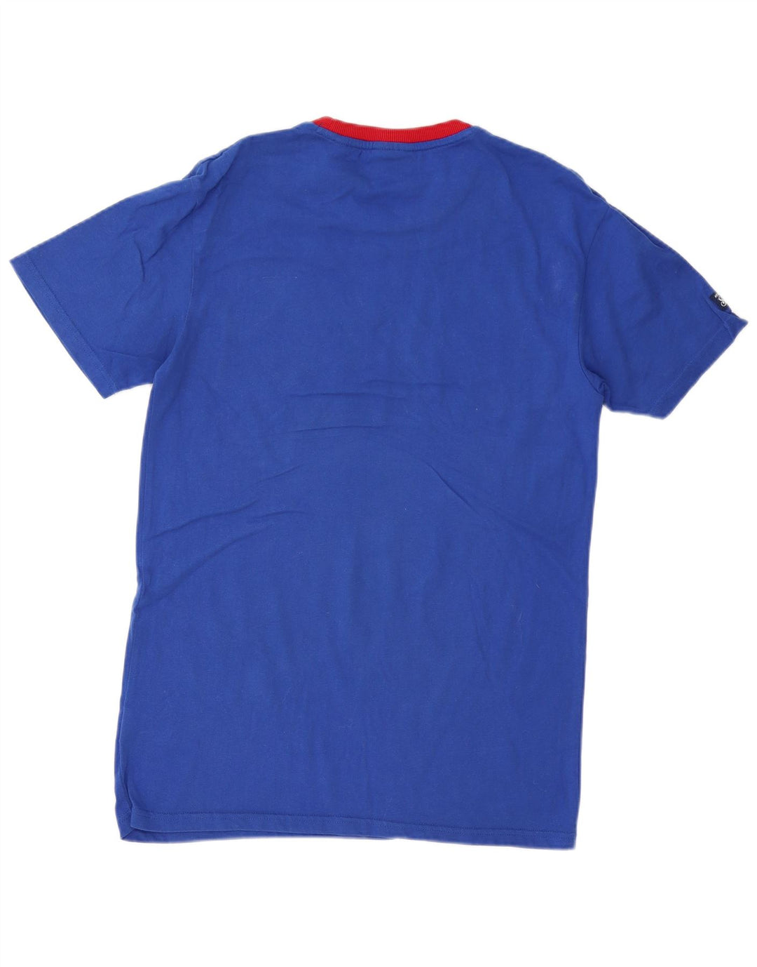 Męski T-shirt z grafiką Superdry, mały, niebieski, bawełniany