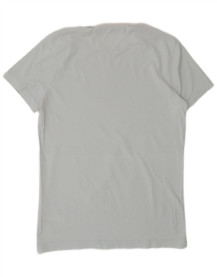 T-shirt męski TOMMY HILFIGER Extra Slim Top, mały, niebieski, bawełniany
