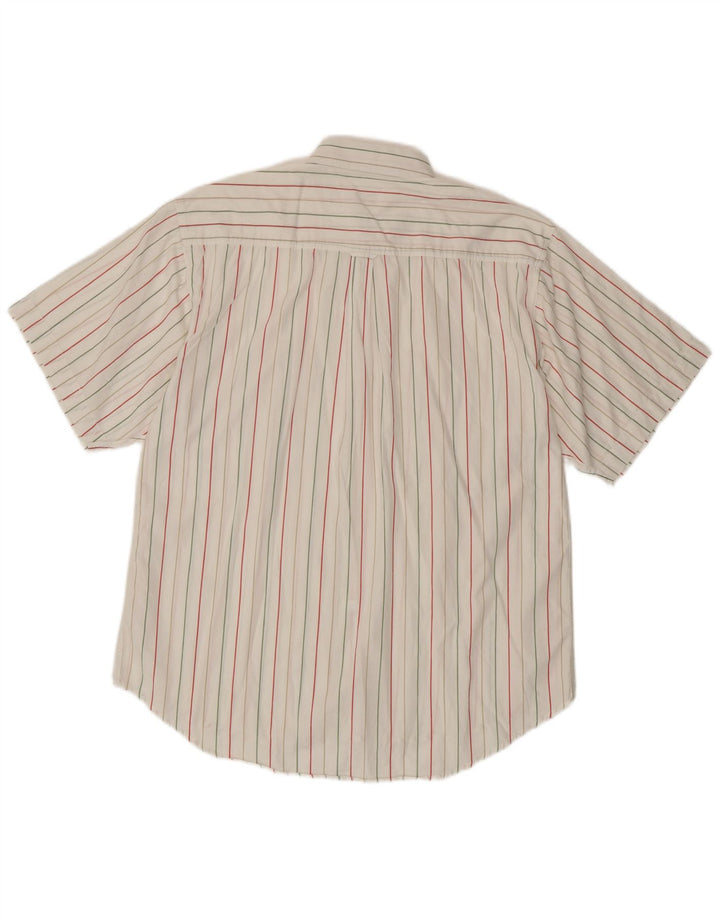 Męska koszula z krótkim rękawem Fila w średnie białe paski