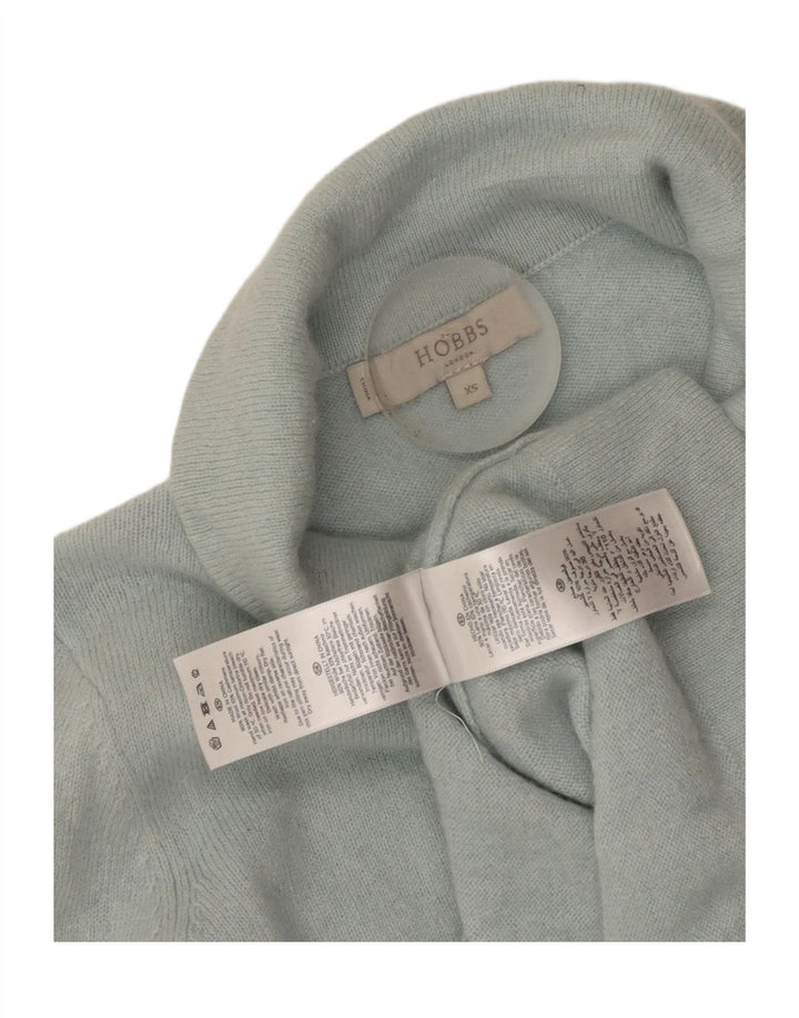 Sweter damski Hobbs z okrągłym dekoltem, UK 4 XS, niebieska wełna