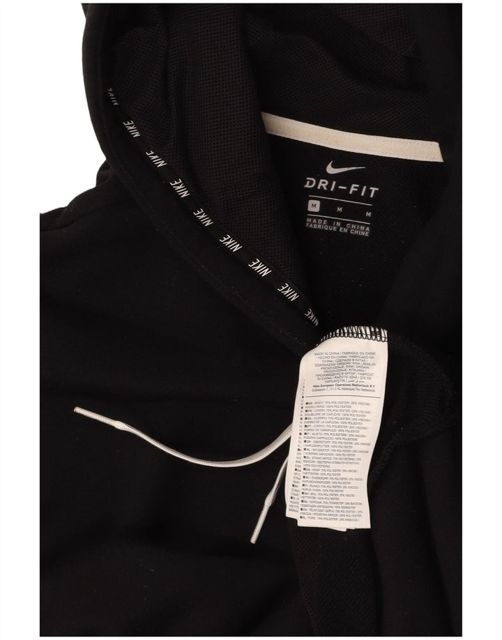 Damska bluza z kapturem NIKE Crop Graphic UK 14, średni czarny poliester