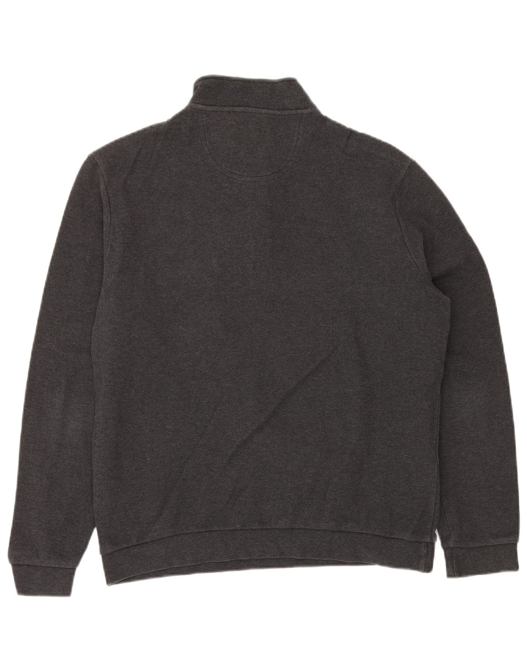 Męski sweter z zamkiem błyskawicznym Pierre Cardin, średnioszary, bawełniany